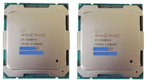 Intel xeon E5-2690v4 2個セット■ 正規完動品＠送料無料 ■