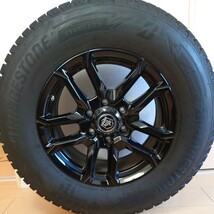 150プラド スタッドレスセット4本 17インチ 265/65R17 ブリジストン DM-V3 2022年製 6穴 PCD139.7 ８J_画像4