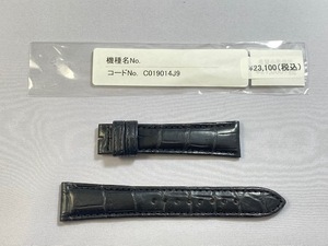 C019014J9 SEIKO グランドセイコー 62GS復刻 19mm 純正革ベルト クロコダイル ブラック SBGR095/9S65-00R0用 ネコポス送料無料