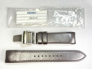 D0101AL SEIKO セイコー スピリット 20mm 純正革ベルト カーフ シルバー SCBS025/6R15-01M0用 ネコポス送料無料