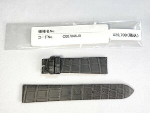 C007046J0 SEIKO Grand Seiko 18mm original leather belt crocodile black SBGX347/9F61-0AR0 for cat pohs free shipping 