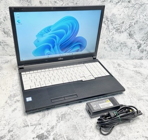 T2697 FUJITSU LIFEBOOK A577/PX Core i5-7300U 2.60GHz 第7世代 メモリー8GB HDD500GB Windows11 ノートPC 電源アダプター付き