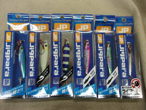 送料185円 メジャークラフト ジグパラ 30ｇ 6個セット ライブキミナゴ オールグロー ブルーシルバー 他 ショート　青物やタチウオに