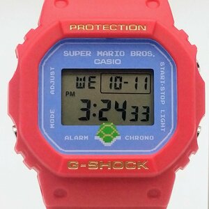 0361♪【１円開始】CASIO カシオ G-SHOCK ジーショック DW-5600SMB-4JR 腕時計 クオーツ SUPER MARIO BROTHERSコラボレーションモデル