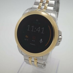 0372♭【1円開始】FOSSIL フォッシル タッチスクリーンウォッチ GEN 5E SMARTWATCH FTW4051 メンズ ゴールド【0607】