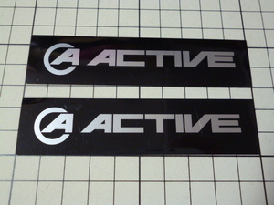 正規品 ACTIVE ステッカー 2枚 (100×24mm) アクティブ