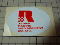 正規品 JAPAN RACING MANAGEMENT CO.,LTD. ステッカー (70×50mm) 日本 レーシング マネージメント JRM_画像1