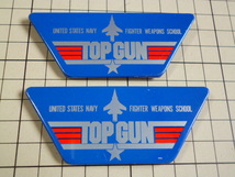 TOP GUN 缶バッジ 2個 (当時物 です) トップガン 映画 グッズ トムクルーズ_画像1