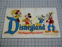 【水貼り用】 Disney land WALT DISNEY ステッカー ビンテージ ディズニーランド ウォルトディズニー ミッキーマウス_画像1