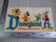 【水貼り用】 Disney land WALT DISNEY ステッカー ビンテージ ディズニーランド ウォルトディズニー ミッキーマウス_画像2
