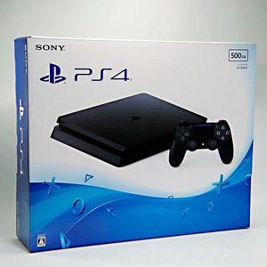 動作確認済◆PlayStation4 Slim 500GB ゲーム機本体◆ジェットブラック/CUH-2000AB01/プレイステーション4/PS4/SONY