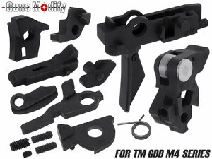 GM0528 Guns Modify MIM スチール ファイアリングパーツセット w/100%-180% アジャスタブル ハンマー&Gスタイルトリガー for TM GBB M4