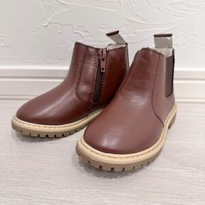 babymocs ブーツ 革 レザー 13.5cm 15.4cm 冬 ベビー 1歳 2歳 靴 シューズ キッズ 