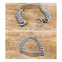 超希少!VTG 1940’s WWII FBI MEXICO SILVER ID BRACELET US NAVY USN SWEET HEART JEWELRY ARMYビンテージ大戦IDシルバーブレスレット_画像4