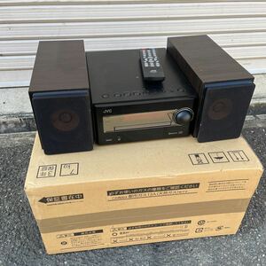 ●JVC KENWOOD コンパクトコンポーネントシステム CA-EXS5 ペアスピーカー SP-EXS5 ケンウッド リモコン付き