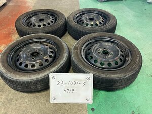 ★夏 21年製!! B21W 日産 デイズ　純正 14インチ スチール ホイール　４本　14×4.5J ＋46 PCD100 4穴 ハブ径56　155/65R14★