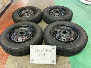 ★BS 夏 22年製!! MH23S スズキ ワゴンR　純正 13インチ スチール ホイール　4本　13×4J PCD100 4穴 ハブ径54　145/80R13★