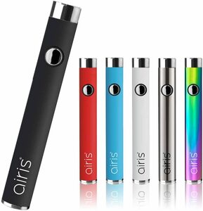 6本セット Airistech airis V2.0 Quaser バッテリー 350mAh 510スレッド対応 CBDワックス CBDリキッド mod ヴェポライザー