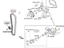 ダイハツ ミラ(L700S L710S L700V L710V) タイミングベルト ベルトテンショナー ウォーターポンプ ファンベルト クーラーベルト等 8点SET_画像2