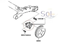 ダイハツ タント(LA600S LA610S L375S L385S) タントエグゼ(L455S L465S) リア ハブベアリング 左右共通 42410-B2080 42410-B2040_画像2