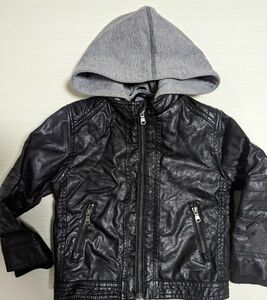 H&M　3-4Y ライダースジャケット　110cm ブラック