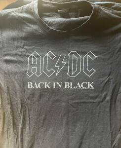AC/DC Tシャツ　Back in Black 中古