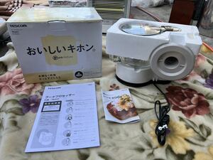  unused TESCOM Tescom food processor TK441 white mixer cooking equipment cooking dead stock present condition selling out 