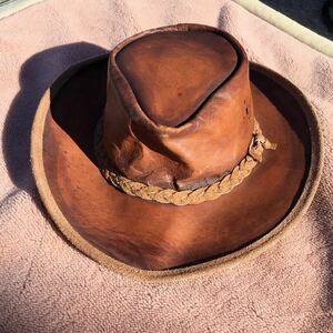 THE MAD HATTERS mud is ta- Western hat leather made Austria made rare stylish Vintage collection hat hat present condition sale *