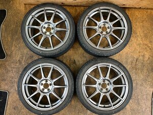 引き取り可　SSRⅢ　タナベ　18×7.5J　＋48　PCD100　4本　日本製　中古品