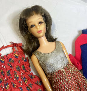 USED★vintage Francie brunette doll＋outfit