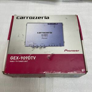 良品☆carrozzeriaカロッツェリア☆地上デジタルチューナー☆GEX-909DTV☆4×4フルセグ☆電池新品交換済み☆新品フィルムアンテナ付き.