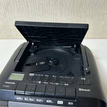 動作品　CDラジカセ東芝 TOSHIBA Aurex TY-ANK1 ブラック CDラジオカセットレコーダー Bluetooth オーディオ　現状品　中古品_画像7