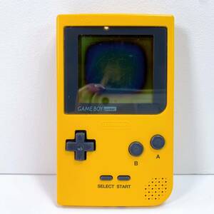 21【中古】Nintendo GAME BOY pocket 本体 ニンテンドー ゲームボーイポケット イエロー MGB-001 任天堂 訳あり 訳あり ジャンク 現状品