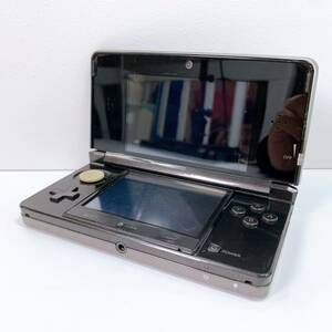 24【中古】Nintendo 3DS 本体 CTR-001 コスモブラック ニンテンドー 3DS 任天堂 タッチペンなし 動作未確認 ジャンク 現状品