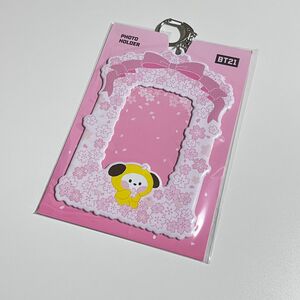 日本未発売　BT21 トレカホルダー　桜デザイン　CHIMMY　チミー　BTS 