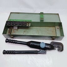 CACTUS 手動油圧式 T型圧縮工具 圧着工具 SCT-1 カクタス T20〜T122 ダイス付属 産機興業_画像1