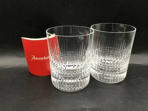 #6380　Baccarat/バカラ　ナンシー　タンブラー　ロックグラス2客　ペア　食器　未使用保管品