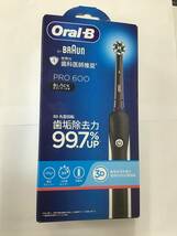 ＃6616　未使用 未開封 BRAUN ブラウン Oral-B オーラルB 電動歯ブラシ PRO 600 ブラックエディション Z D16.513.1U BK Z_画像1