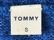 トミー トミーヒルフィガー TOMMY TOMMYHILFIGER ロゴ刺繍 スター(星) クールネック ニットセーター S ブルー イエロー_画像4