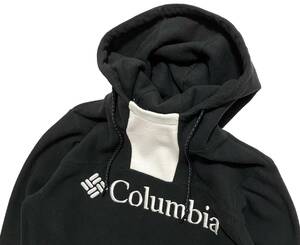 コロンビア Columbia 防寒抜群 コロンビアロッジ フリース フーディー パーカー M ブラック ホワイト