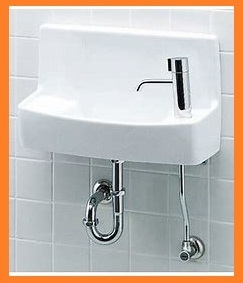 3826 激安新品！LIXIL 手洗器 床給水 床排水 アクアセラミック 壁付 ハンドル水栓 ピュアホワイト 洗面 手洗い 洗面設備 水栓金具 YL-A74HB