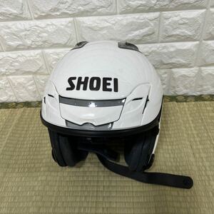 SHOEI ショウエイ J-FORCE III Jフォース3 ジェットヘルメット Lサイズ 白 ホワイト バイク用品 ヘルメット