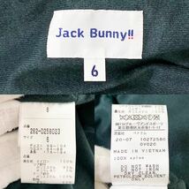 未使用級 Jack Bunny!! ジャックバニー 2way ダウンベスト メンズ アウター ゴルフウェア ブルゾン グリーン 緑 パーリーゲイツ 6 XL_画像10