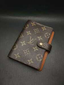 手帳カバー ルイヴィトン LOUIS VUITTON モノグラム アジェンダPM メモ104▲２