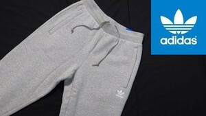 新品◆アディダスオリジナルス スウェットパンツ ジョガーパンツ グレー Mサイズ◆adidas originals 裏起毛 ジョグパンツ