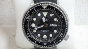 #11154B 【SEIKO】 PROFESSIONAL DIVER 7549-7010 ツナ缶 300m 腕時計 ビンテージ セイコー ダイバー 不動品 ケース・箱無し