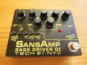 Tech21 SANSAMP サンズアンプ ベース用 エフェクター DI BOX BASS DRIVER DI V2 【国内正規品】