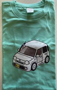 ダイハツ ミラココア　車体カラーホワイト　Tシャツ