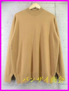 6011b8◆良品です◆カシミヤ100％◆Decola ハイネック カシミヤニットセーター LL/カーディガン/ジャケット/ゴルフ/メンズ/男性/紳士メンズ