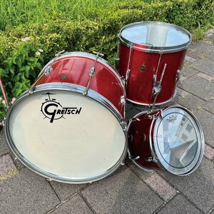 Vintage Gretsch 40's-60's ラウンドバッジ 20 14 12 ドラムセット